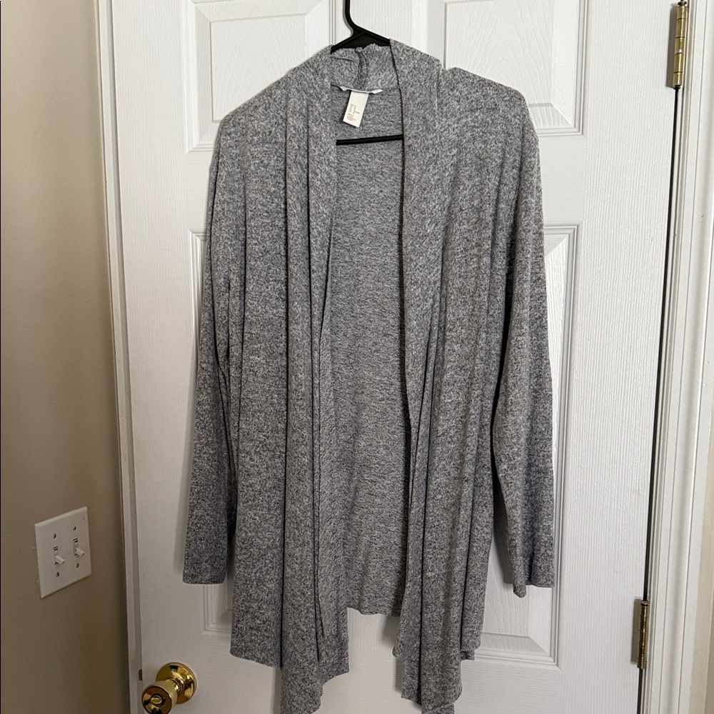 H&M Gray Open-Front Women's Cardigan Sweater - M